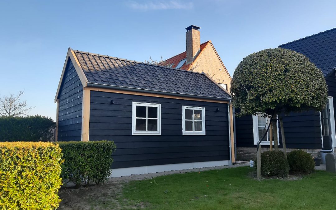 Tuinschuur met dubbele deuren