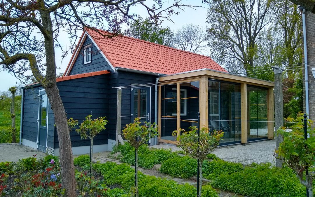 Garage met veranda